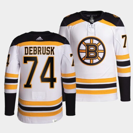 Boston Bruins Jake DeBrusk Away White Jersey