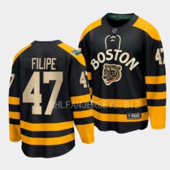 Boston Bruins Matt Filipe 2023 Winter Classic Black Jersey