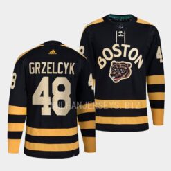 Boston Bruins Matt Grzelcyk 2023 Winter Classic Black Primegreen Jersey