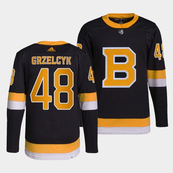 Boston Bruins Matt Grzelcyk Home Black Jersey Boston Bruins Matt Grzelcyk Home Black Jersey