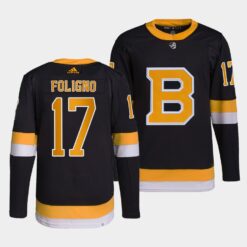 Boston Bruins Nick Foligno Home Black Jersey