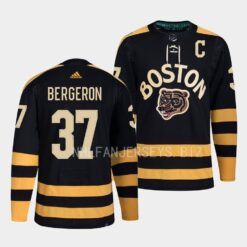 Boston Bruins Patrice Bergeron 2023 Winter Classic Black Jersey