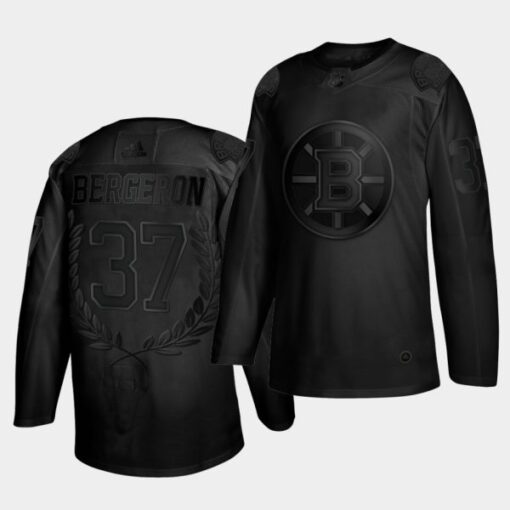 Boston Bruins Patrice Bergeron Frank J. Selke Trophy Awards Collection Black Jersey