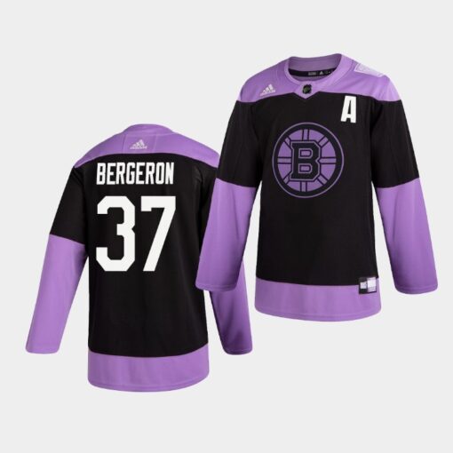Boston Bruins Patrice Bergeron Hockey Fights Cancer Practice