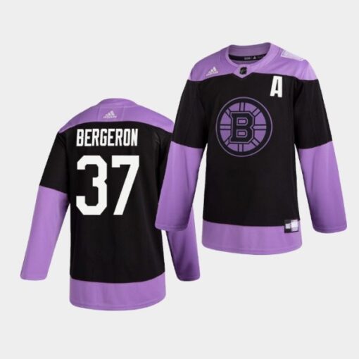 Boston Bruins Patrice Bergeron Hockey Fights Cancer Practice