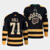 Boston Bruins Taylor Hall 2022 St Patricks Day Green Warm-Up Jersey