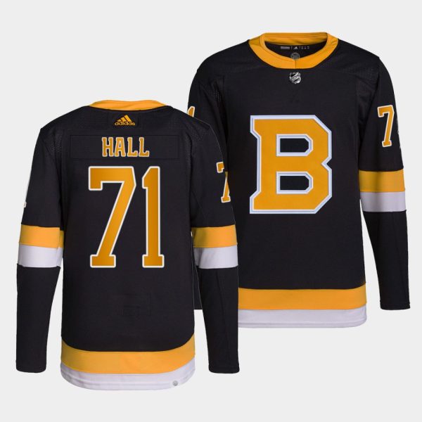 Boston Bruins Taylor Hall Home Black 2021-22 Primegreen Jersey Boston Bruins Taylor Hall Home Black 2021-22 Primegreen Jersey