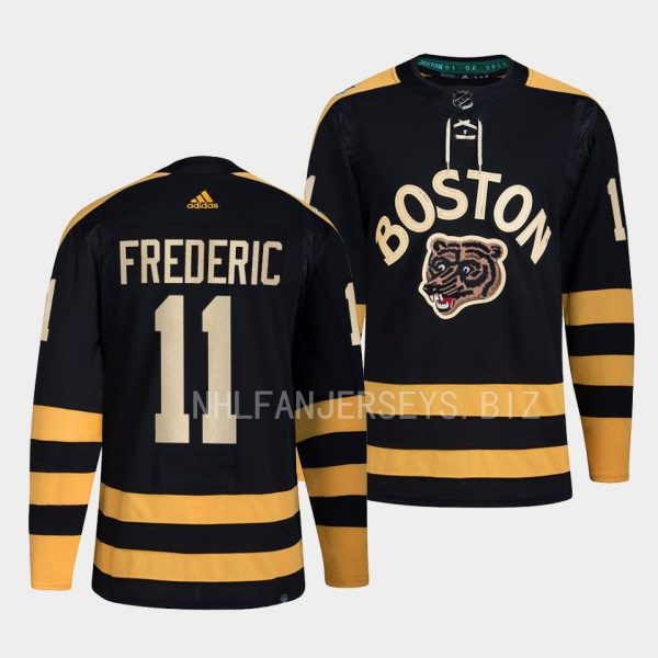 Boston Bruins Trent Frederic 2023 Winter Classic Black Jersey Boston Bruins Trent Frederic 2023 Winter Classic Black Jersey
