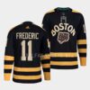 Boston Bruins Trent Frederic Home Black Jersey