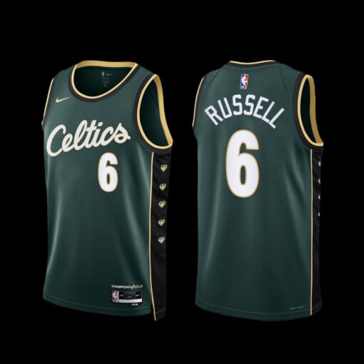 Boston Celtics Bill Russell 2022-23 City Edition Jersey Green