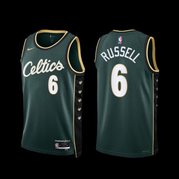 Boston Celtics Bill Russell 2022-23 City Edition Jersey Green Boston Celtics Bill Russell 2022-23 City Edition Jersey Green
