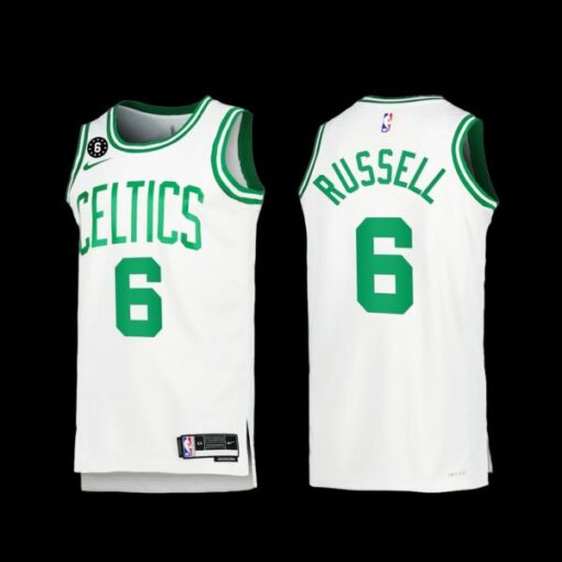 Boston Celtics Bill Russell 2022-23 White Association Edition Jersey