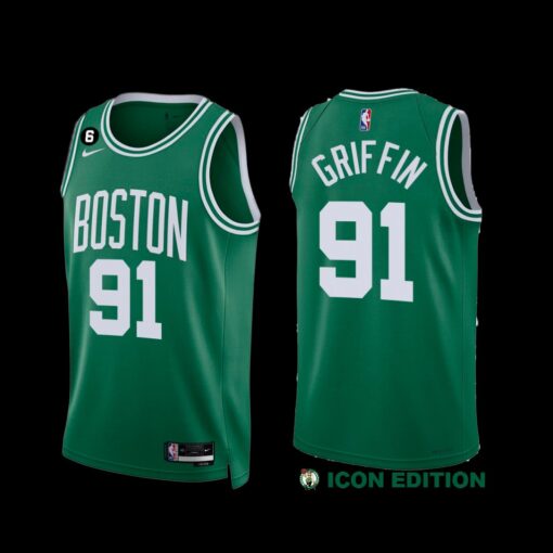 Boston Celtics Blake Griffin 2022-23 Icon Edition Swingman Jersey Green