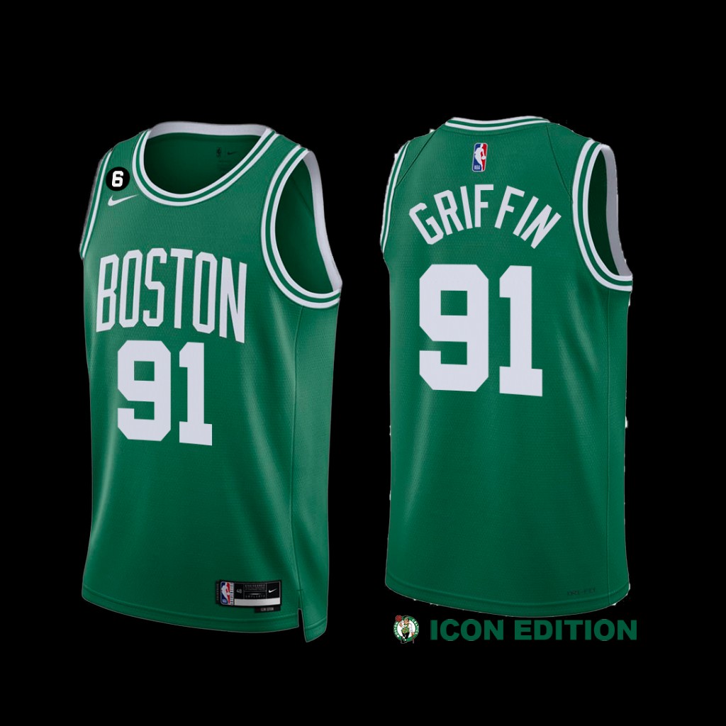 Boston Celtics Blake Griffin 2022-23 Icon Edition Swingman Jersey Green Boston Celtics Blake Griffin 2022-23 Icon Edition Swingman Jersey Green