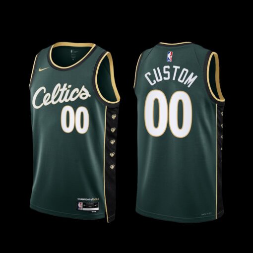 Boston Celtics Custom 2022-23 City Edition Jersey Green