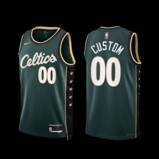 Boston Celtics Custom 2022-23 City Edition Jersey Green