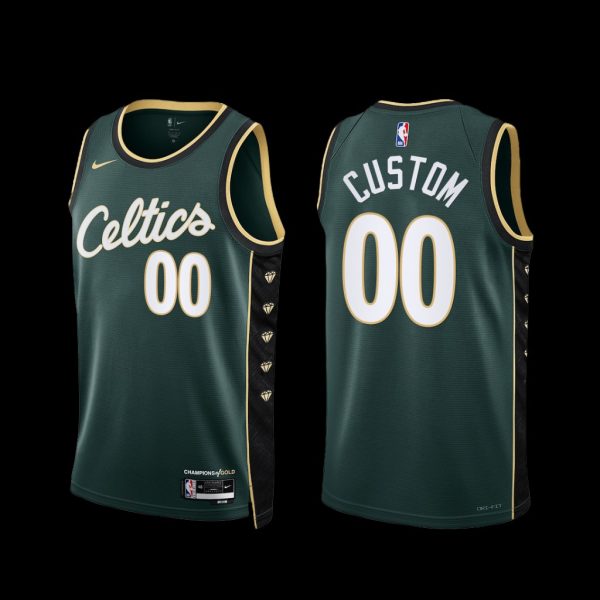 Boston Celtics Custom 2022-23 City Edition Jersey Green Boston Celtics Custom 2022-23 City Edition Jersey Green