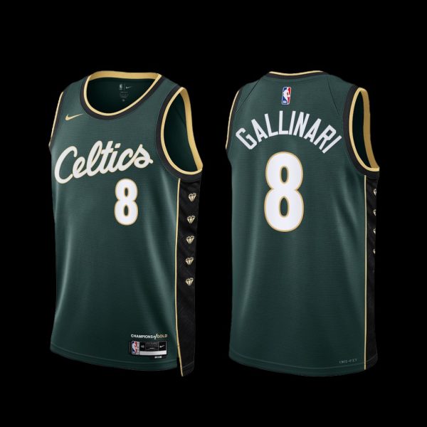 Boston Celtics Danilo Gallinari 2022-23 City Edition Jersey Green Boston Celtics Danilo Gallinari 2022-23 City Edition Jersey Green