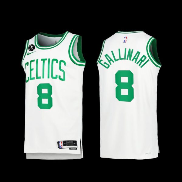 Boston Celtics Danilo Gallinari 2022-23 White Association Edition Jersey Boston Celtics Danilo Gallinari 2022-23 White Association Edition Jersey
