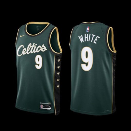 Boston Celtics Derrick White 2022-23 City Edition Jersey Green