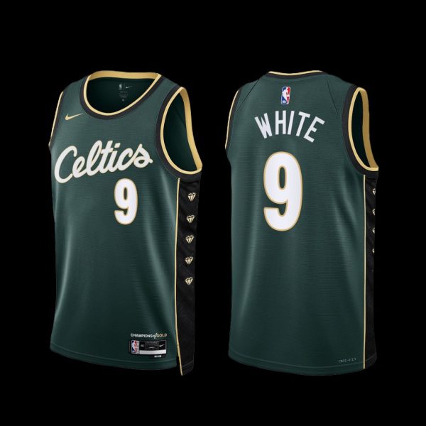 Boston Celtics Derrick White 2022-23 City Edition Jersey Green Boston Celtics Derrick White 2022-23 City Edition Jersey Green