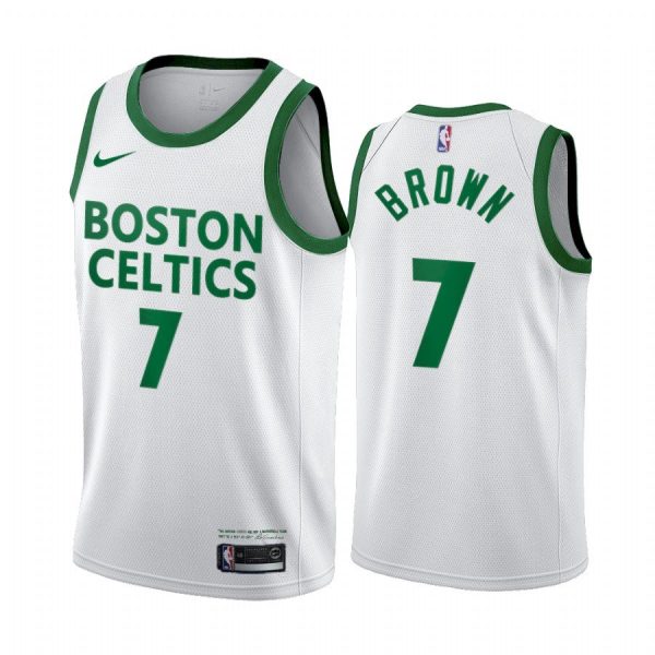 Boston Celtics Jaylen Brown 2021 City White Jersey Boston Celtics Jaylen Brown 2021 City White Jersey