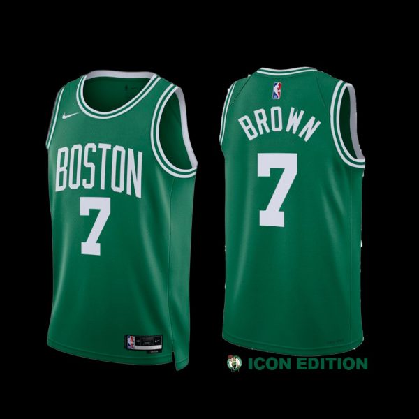 Boston Celtics Jaylen Brown 2022-23 Green Icon Edition Jersey Boston Celtics Jaylen Brown 2022-23 Green Icon Edition Jersey
