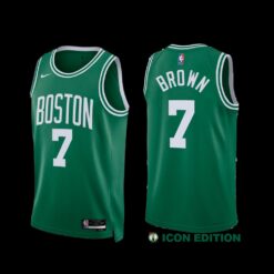 Boston Celtics Jaylen Brown 2022-23 Green Icon Edition Jersey