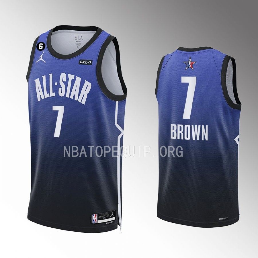 Boston Celtics Jaylen Brown 2023 NBA All-Star Blue Jersey Boston Celtics Jaylen Brown 2023 NBA All-Star Blue Jersey