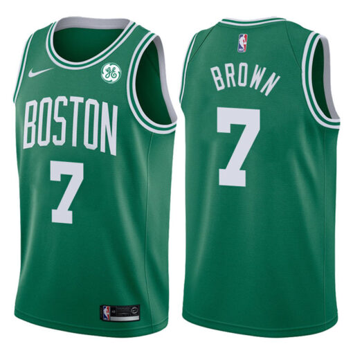 Boston Celtics Jaylen Brown Green Icon Jersey