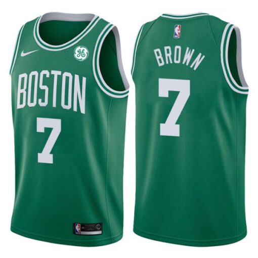 Boston Celtics Jaylen Brown Green Icon Jersey