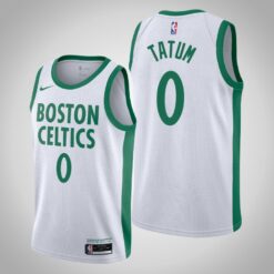 Boston Celtics Jayson Tatum 2021 City White Jersey