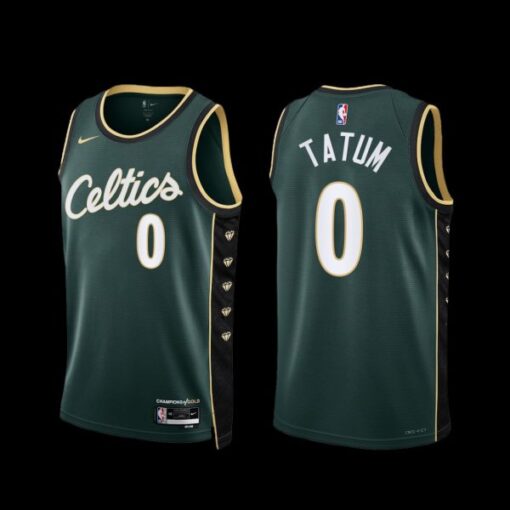 Boston Celtics Jayson Tatum 2022-23 City Edition Jersey Green