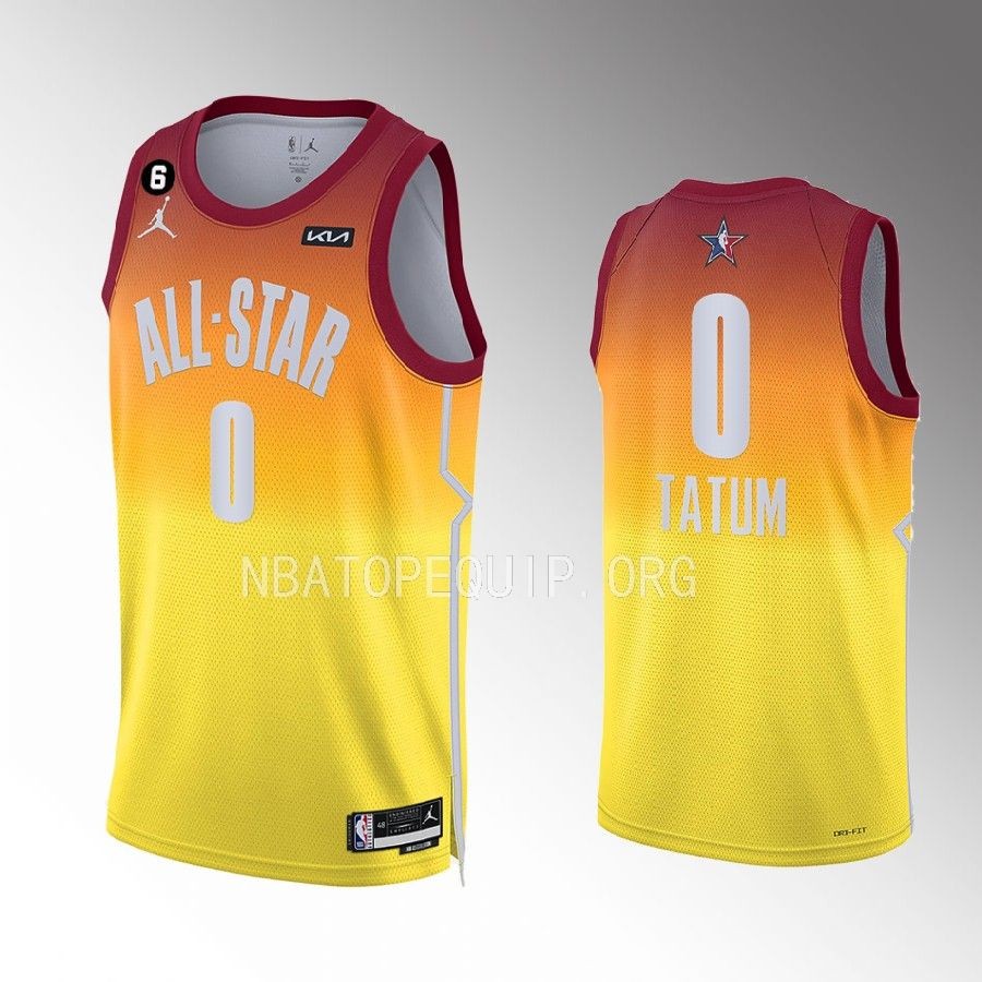 Boston Celtics Jayson Tatum 2023 NBA All-Star Orange Jersey Boston Celtics Jayson Tatum 2023 NBA All-Star Orange Jersey