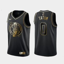 Boston Celtics Jayson Tatum Black Golden Jersey