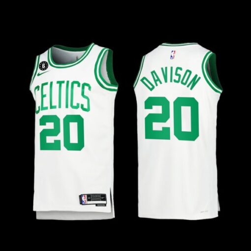 Boston Celtics JD Davison 2022-23 White Association Edition Jersey
