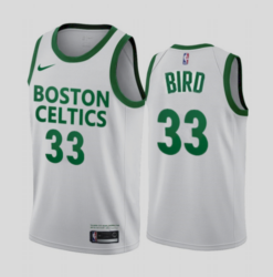 Boston Celtics Larry Bird 2021 City White Jersey