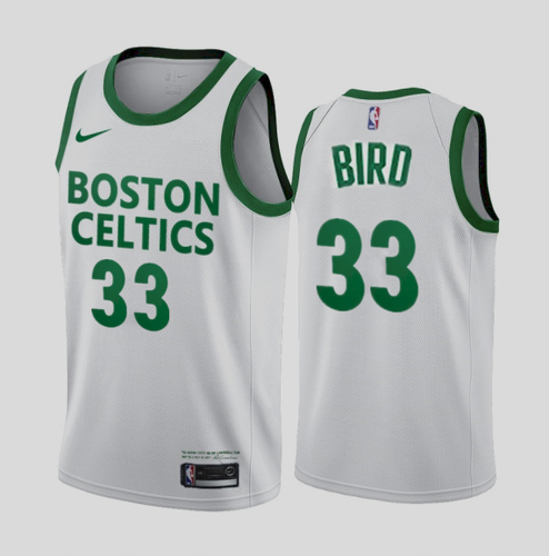 Boston Celtics Larry Bird 2021 City White Jersey Boston Celtics Larry Bird 2021 City White Jersey