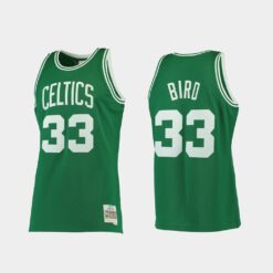 Boston Celtics Larry Bird Green 1985-86 Throwback Jersey