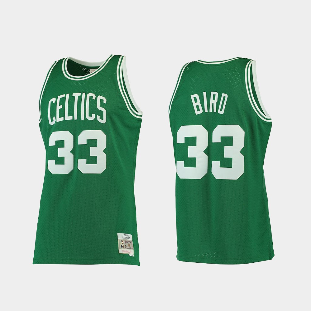 Boston Celtics Larry Bird Green 1985-86 Throwback Jersey Boston Celtics Larry Bird Green 1985-86 Throwback Jersey