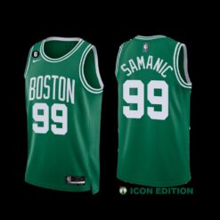 Boston Celtics Luka Samanic 2022-23 Icon Edition Jersey Green