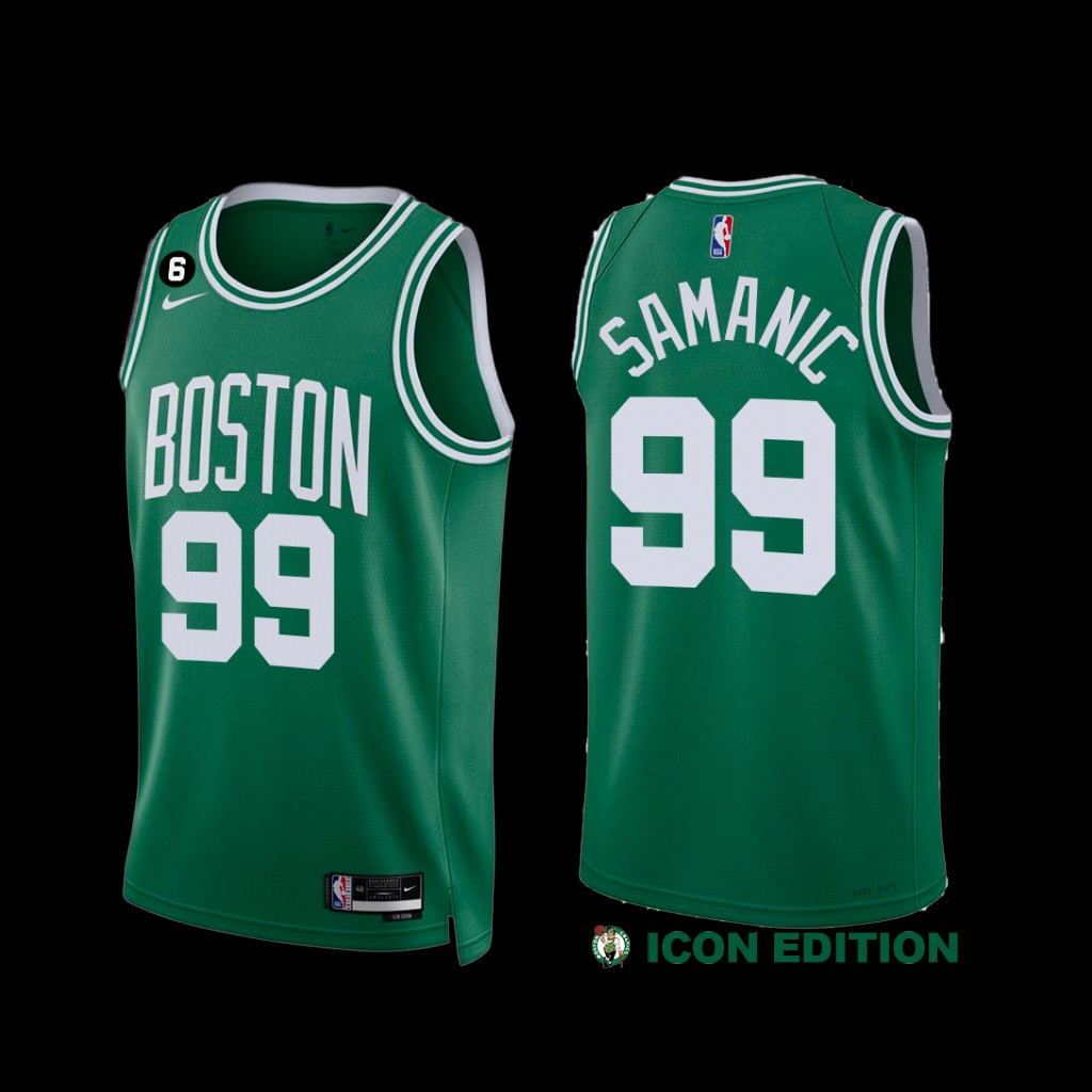 Boston Celtics Luka Samanic 2022-23 Icon Edition Jersey Green Boston Celtics Luka Samanic 2022-23 Icon Edition Jersey Green