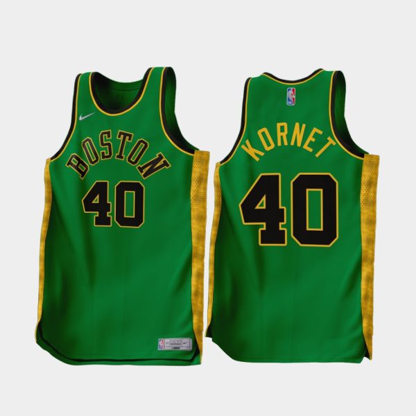 Boston Celtics Luke Kornet 2022-23 Earned Edition Jersey Green Boston Celtics Luke Kornet 2022-23 Earned Edition Jersey Green