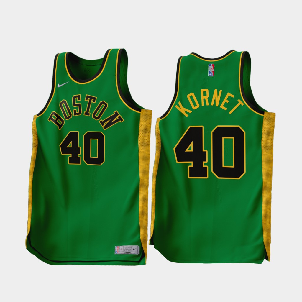Boston Celtics Luke Kornet 2022-23 Earned Edition Jersey Green Boston Celtics Luke Kornet 2022-23 Earned Edition Jersey Green