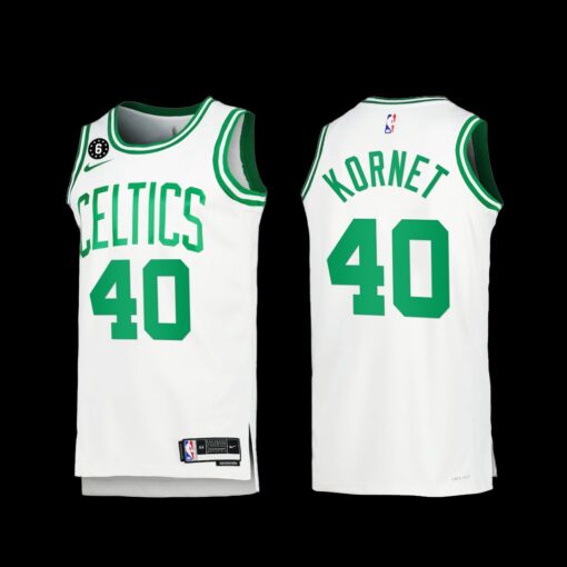 Boston Celtics Luke Kornet 2022-23 White Association Edition Jersey