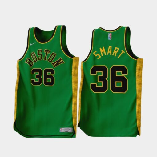 Boston Celtics Marcus Smart 2022-23 Earned Edition Jersey Green