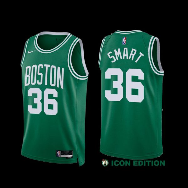 Boston Celtics Marcus Smart 2022-23 Green Icon Edition Jersey Boston Celtics Marcus Smart 2022-23 Green Icon Edition Jersey