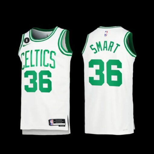 Boston Celtics Marcus Smart 2022-23 White Association Edition Jersey