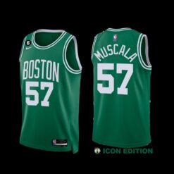 Boston Celtics Mike Muscala 2022-23 City Edition Jersey Green