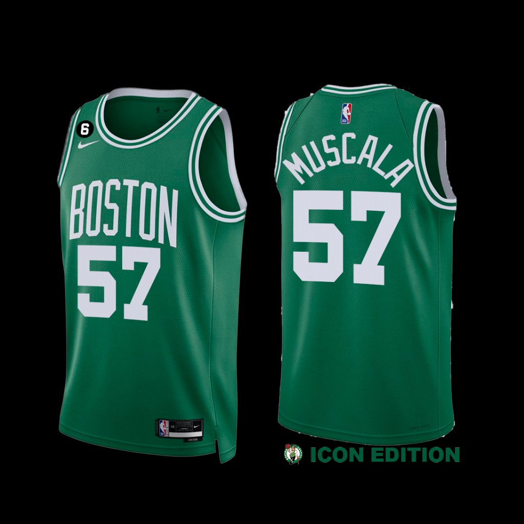Boston Celtics Mike Muscala 2022-23 City Edition Jersey Green Boston Celtics Mike Muscala 2022-23 City Edition Jersey Green